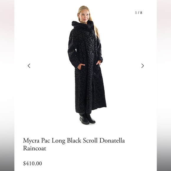 Mycra Pac Black Trench Coat Weather-Resistant - Picture 1 of 8